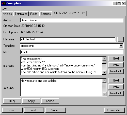 article page screenshot